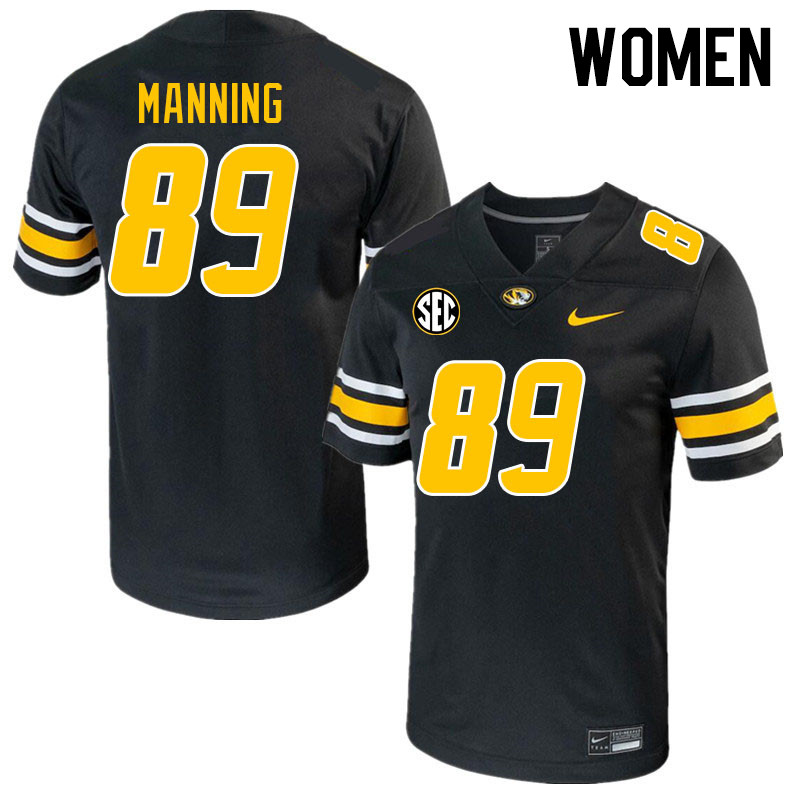 Women #89 Micah Manning Missouri Tigers College 2023 Football Stitched Jerseys Sale-Black